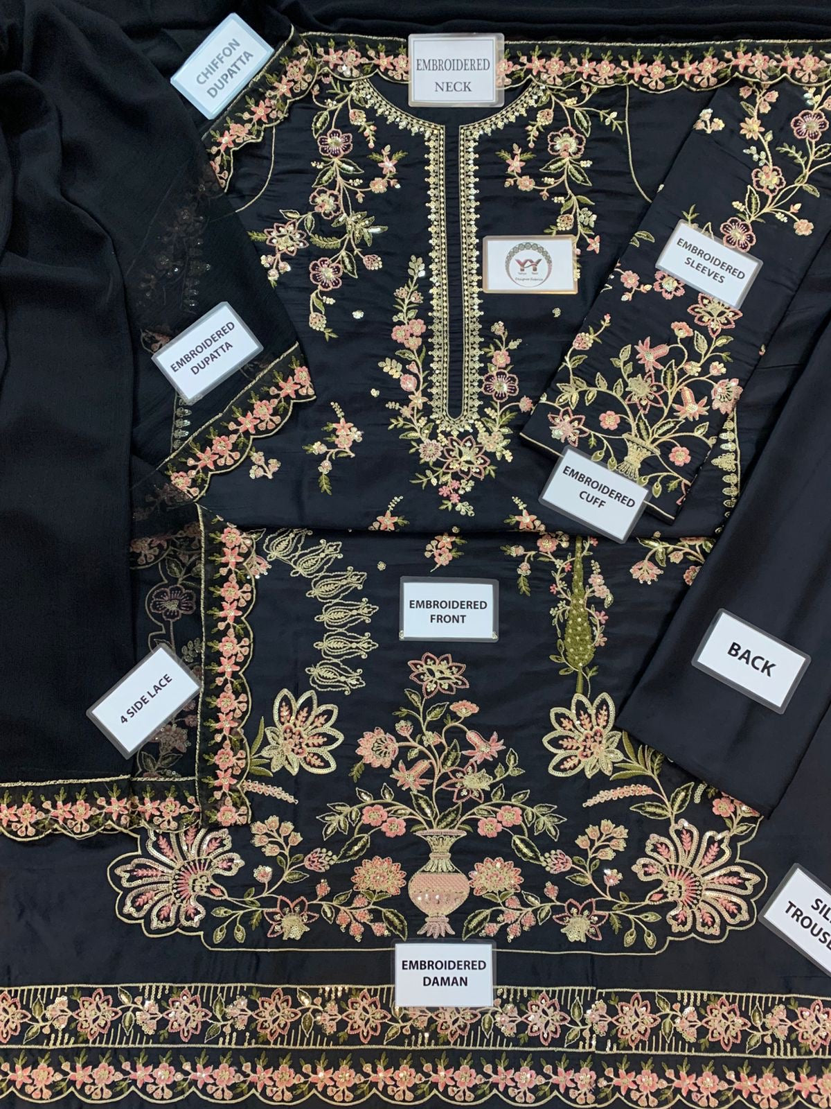 Ethnic silk Emb
