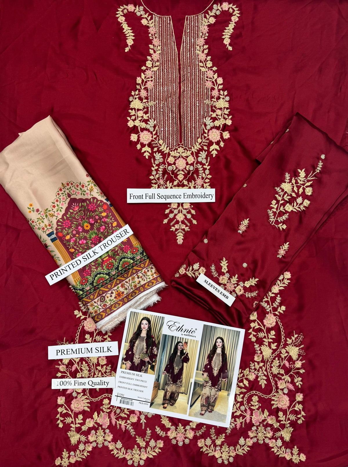 Ethnic silk Emb
