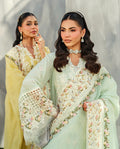 Mint Green Embroideredorganza 3-Piece Suit